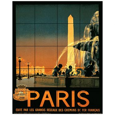 Vintage Paris Travel Ad